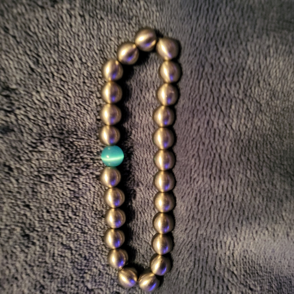 Silver-toned men's bracelet